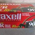 OEM maxwell audio cassette position normal bias UR 90 mins IEC type 1