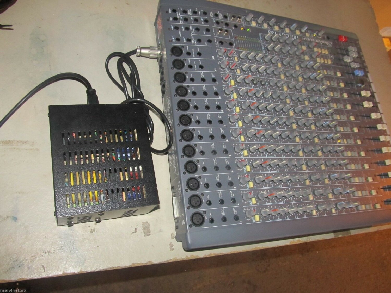 Studiomaster Trilogy Mixer 166 Board  w/ power adapter  115Volts - 230 Volts