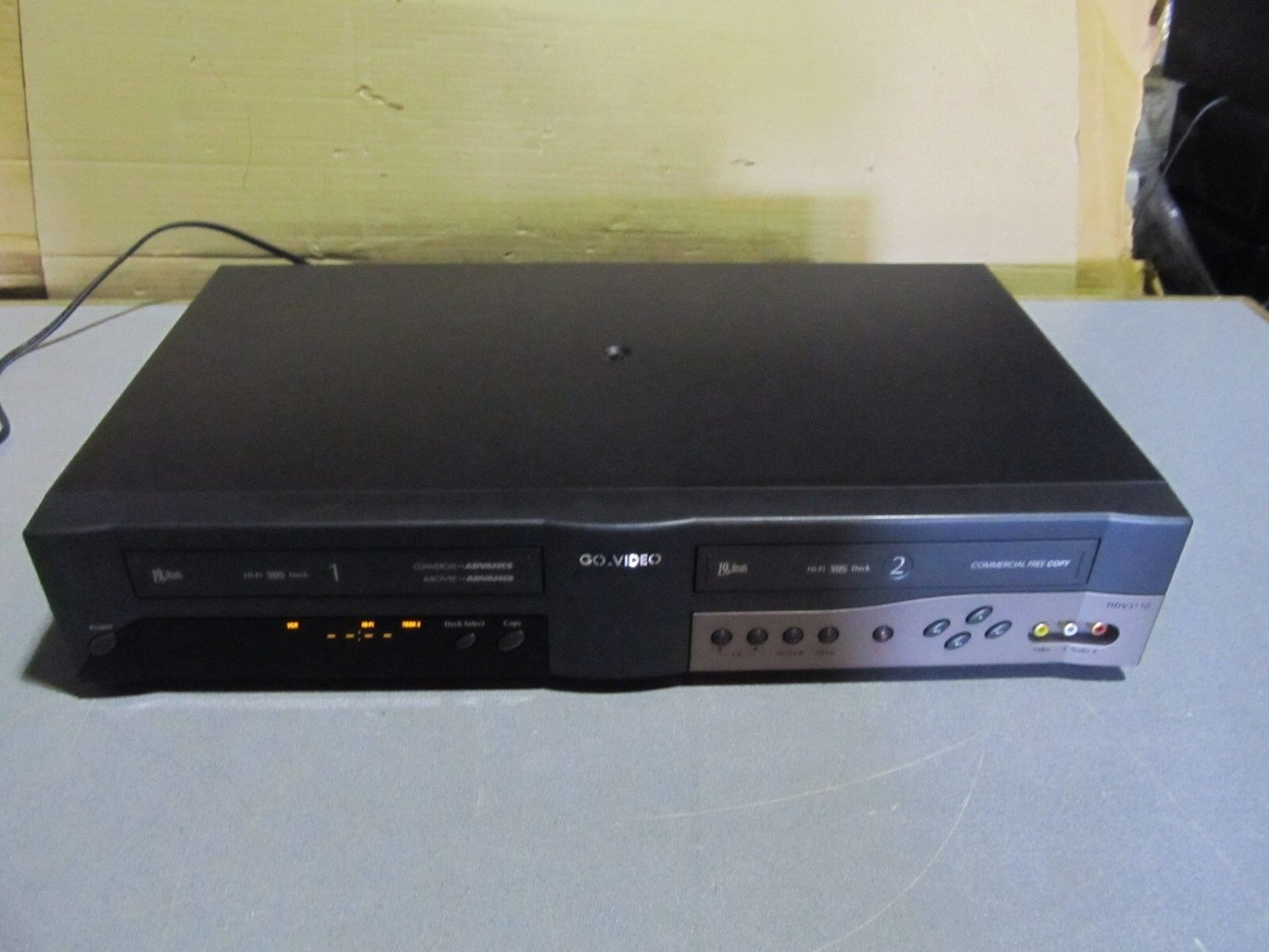 OEM Go video (video cassette recorder) model no. DDV33110  "for parts"