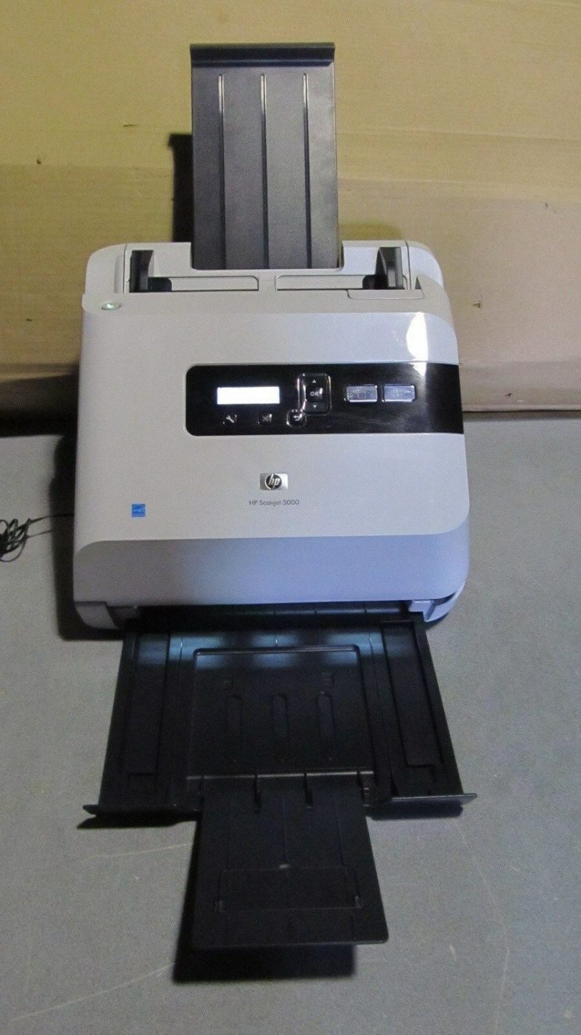 OEM HP scanjet 5000 scanner w/adapter & USB cord