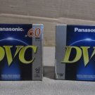 lot of 2 OEM panasonic SP 60min. LP DVC- digital video cassette tape AY-DVM60EJ