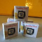 lot of 5 OEM LCD wallet travelling clock (color burgundy)