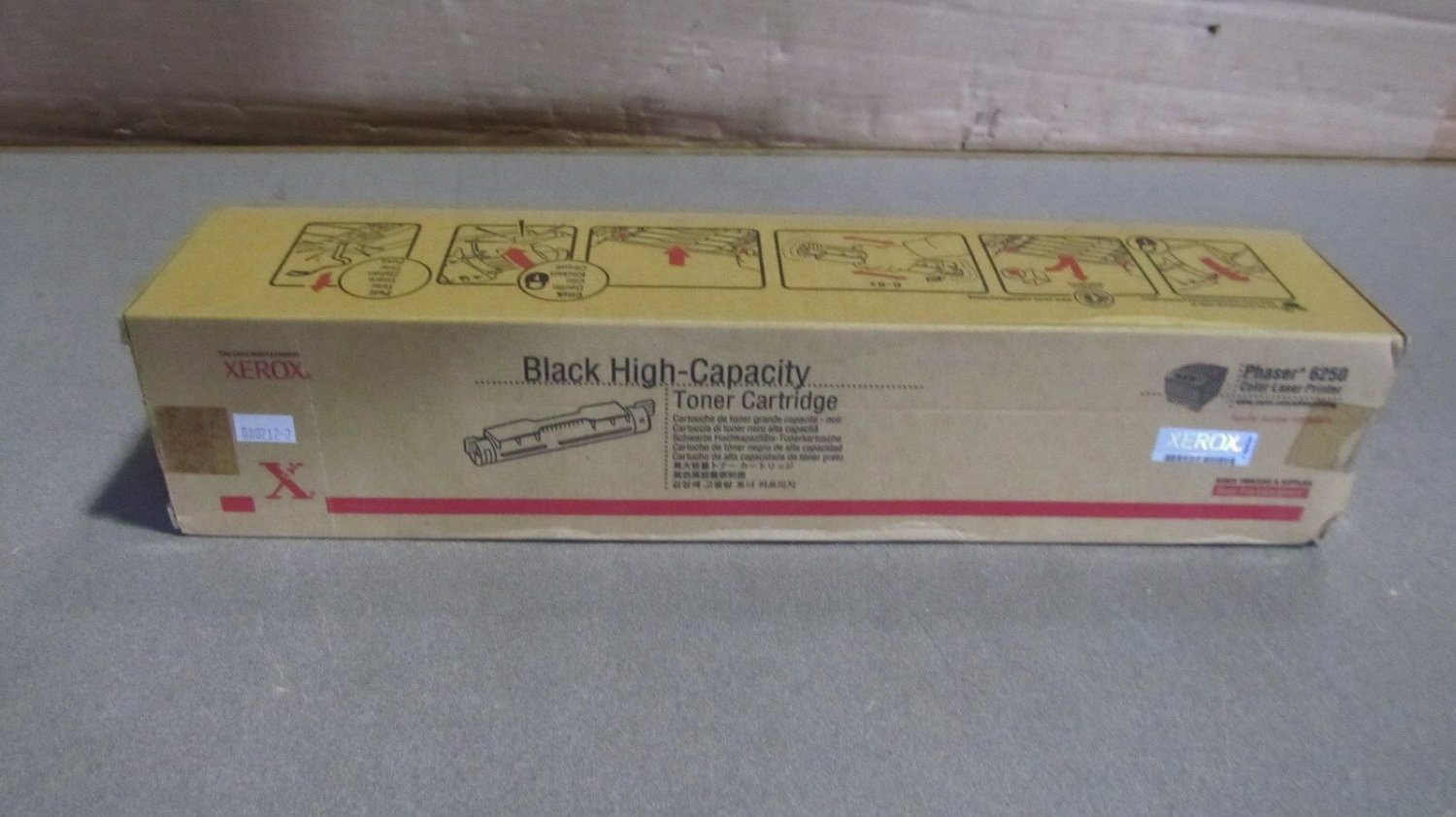 OEM xerox phaser 6250 black high capacity toner cartridge 106R00675