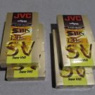 Lot of 4 OEM JVC super VHS video tape model. ST-120 SV