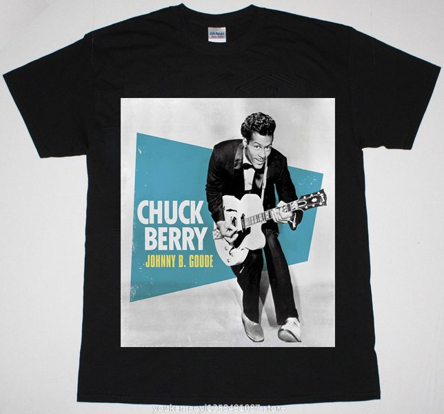 Chuck Berry - Johnny B Goode Pop Rock T-Shirts Vintage Rap Hip Hop Popular Mens Womens Shirts