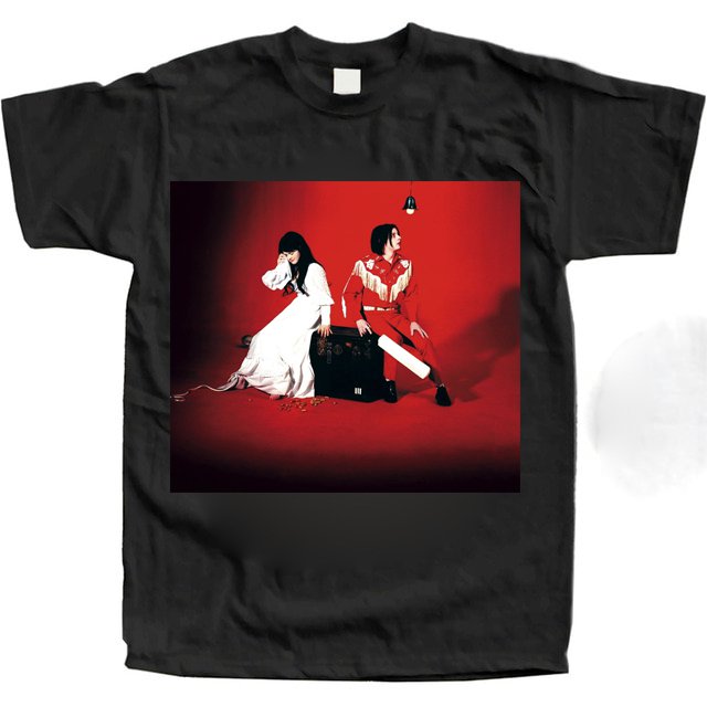 Rock band The White Stripes - Elephant Rock T-Shirts Vintage Rap Hip Hop T Shirts Popular Shirts