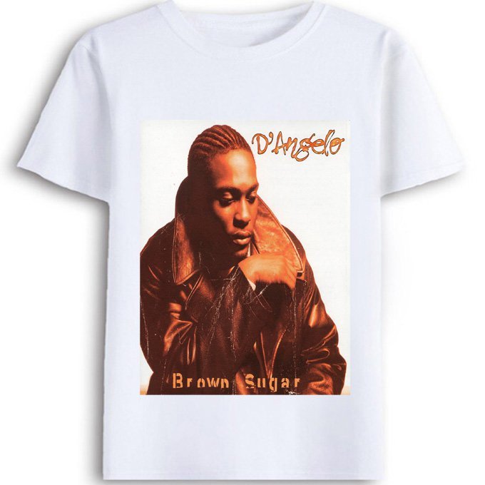 D'Angelo - Brown Sugar  Hip Hop Rock T-Shirts Popular Indie Rock n Roll Mens T-Shirt