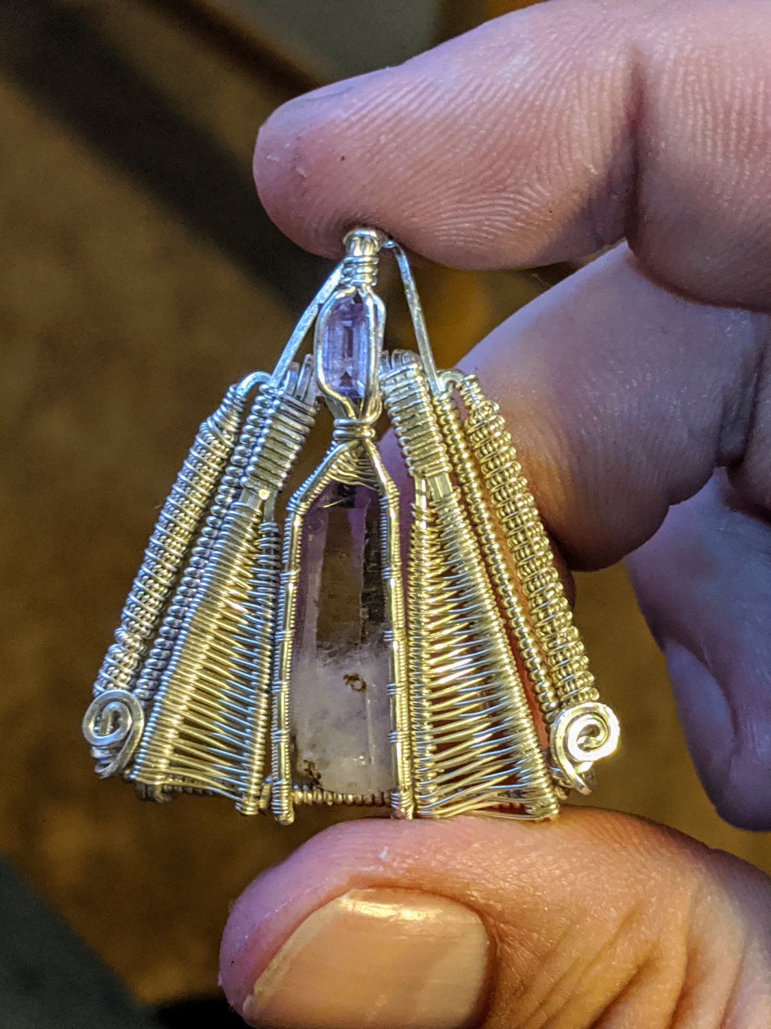 Amethyst Pendant Sterling Silver