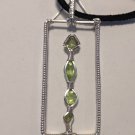 Peridot Pendant Sterling Silver