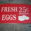VINTAGE STYLE FRESH EGGS TIN SIGN METAL RETRO AD SIGNS