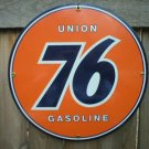 UNION 76 GASOLINE PORCELAIN SIGN GAS & OIL METAL SIGNS UNION 76 GASOLINE PORCELAIN SIGN GAS & OIL METAL SIGNS