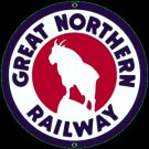 GREAT NORTHERN RAILWAY PORCELAIN COAT SIGN METAL SIGNS GREAT NORTHERN RAILWAY PORCELAIN COAT SIGN METAL SIGNS