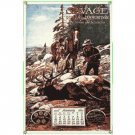 SAVAGE PORCELAIN-OVERLAY SIGN METAL ADV SIGNS S