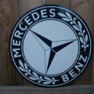 MERCEDES BENZ PORCELAIN-OVERLAY SIGN METAL GAS SIGNS M
