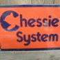 CHESSIE SYSTEM PORCELAIN-OVERLAY SIGN METAL ADV SIGNS C