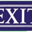 EXIT PORCELAIN-OVERLAY SIGN METAL ADV SIGNS E