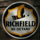 LG RICHFIELD HI-OCTANE TIN SIGN METAL ADV AD SIGNS R