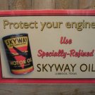 SKYWAY MOTOR OIL SIGN GAS STATION ADV SIGNS S