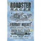 ROADSTER RACES FRIDAY NIGHT METAL SIGN