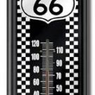 ROUTE 66 THERMOMETER SIGN METAL ADV SIGNS R