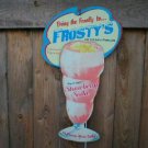  FROSTY'S ICE CREAM DIE CUT DINER SIGN CAFE ADV SIGNS F