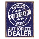 GENUINE CHRYSLER PARTS TIN SIGN METAL ADV AD SIGNS C GENUINE CHRYSLER PARTS TIN SIGN METAL ADV AD SIGNS C