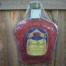 CROWN ROYAL WHISKEY DIECUT SIGN COLLECTOR LIQUOR SIGNS
