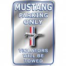 MUSTANG PARKING ONLY TIN SIGN RETRO CAR ADV SIGNS M MUSTANG PARKING ONLY TIN SIGN RETRO CAR ADV SIGNS M