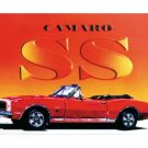 CAMARO CONVERTIBLE SS TIN SIGN METAL CAR ADV SIGNS C
