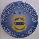 POLICE OFFICERS ON DUTY TIN SIGN METAL POLICEMAN SIGNS POLICE OFFICERS ON DUTY TIN SIGN METAL POLICEMAN SIGNS