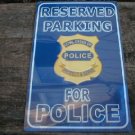 POLICE PARKING TIN SIGN COLLECTOR METAL ADV SIGNS P