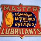MASTER LUBRICANTS TIN SIGN METAL ADV SIGNS M