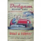 50 S DODGEMS BUMPER CARS TIN SIGN METAL RETRO SIGNS M