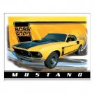 MUSTANG YELLOW BOSS 302 TIN SIGN RETRO METAL SIGNS M MUSTANG YELLOW BOSS 302 TIN SIGN RETRO METAL SIGNS M