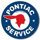 PONTIAC SERVICE TIN SIGN METAL RETRO ADV SIGNS P