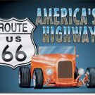 ROUTE 66 ROADSTER TIN SIGN METAL RETRO ADV SIGNS R ROUTE 66 ROADSTER TIN SIGN METAL RETRO ADV SIGNS R