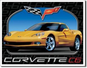 CORVETTE C6 TIN SIGN METAL RETRO ADV SIGNS C