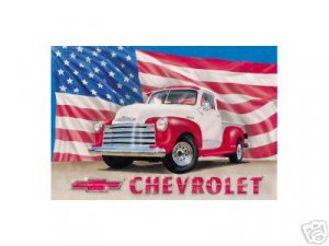 CHEVY '51 PICKUP TRIBUTE TIN SIGN RETRO METAL ADV SIGNS
