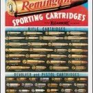  REMINGTON SPORTING CARTRIAGES TIN SIGN METAL ADV SIGNS
