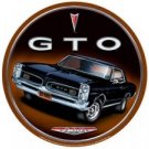 GTO ROUND TIN SIGN RETRO MUSCLE CAR AUTO ADV SIGN G
