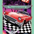 FORD THUNDERBIRD CLUB 57 TIN SIGN METAL ADV SIGNS FORD THUNDERBIRD CLUB 57 TIN SIGN METAL ADV SIGNS