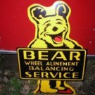 NEW BEAR WHEEL ALINEMENT SIGN COLLECTOR ADV AD SIGNS B