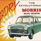 MORRIS MINI-MINOR TIN SIGN RETRO METAL ADV SIGNS M MORRIS MINI-MINOR TIN SIGN RETRO METAL ADV SIGNS M