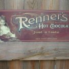 RENNER'S HOT CHOCOLATE TIN SIGN RETRO METAL ADV SIGNS R