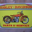 HD TIN SIGN COLLECTOR MOTORCYCLE AD SIGNS