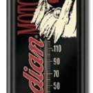 INDIAN MOTORCYCLE THERMOMETER SIGN METAL ADV SIGNS E