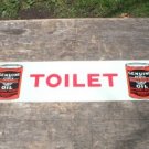 MOTORCYCLE OIL TOILET TIN SIGN METAL ADV SIGNS H MOTORCYCLE OIL TOILET TIN SIGN METAL ADV SIGNS H