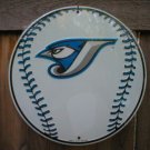 TORONTO BLUEJAYS ROUND ALUMINUM BASEBALL SIGN B