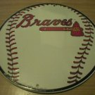 ROUND BRAVES BASEBALL SIGN METAL ADV AD SIGNS B ROUND BRAVES BASEBALL SIGN METAL ADV AD SIGNS B
