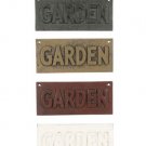 ONE TAN VINTAGE STYLE CAST IRON TAN GARDEN SIGN PLAQUE G ONE TAN VINTAGE STYLE CAST IRON TAN GARDEN SIGN PLAQUE G